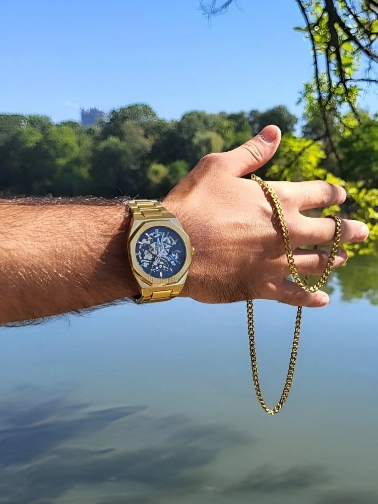Blaise - Chronograph Watch Leather - Timeless Elegant
