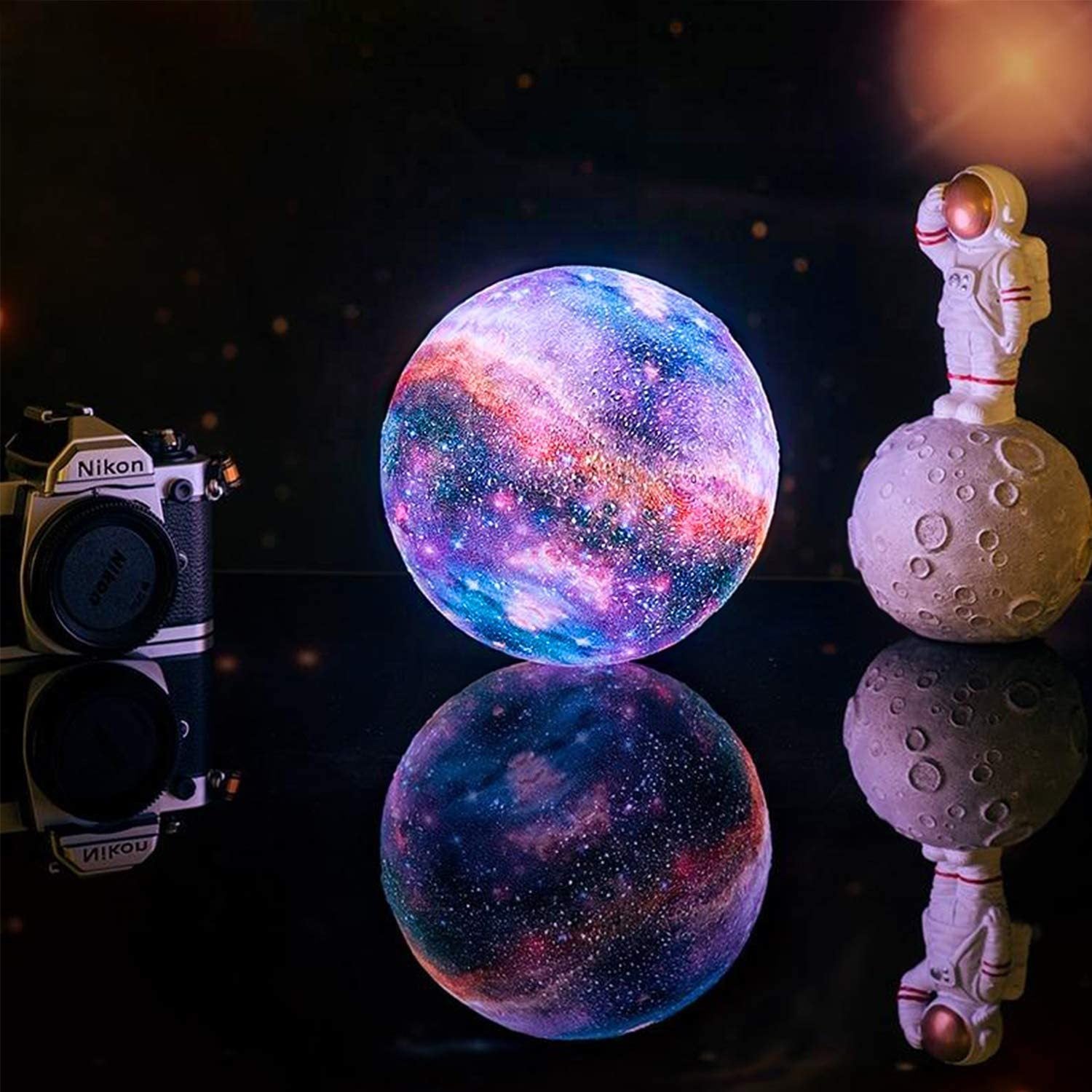 Night lamp with starry sky and touch control - Orion