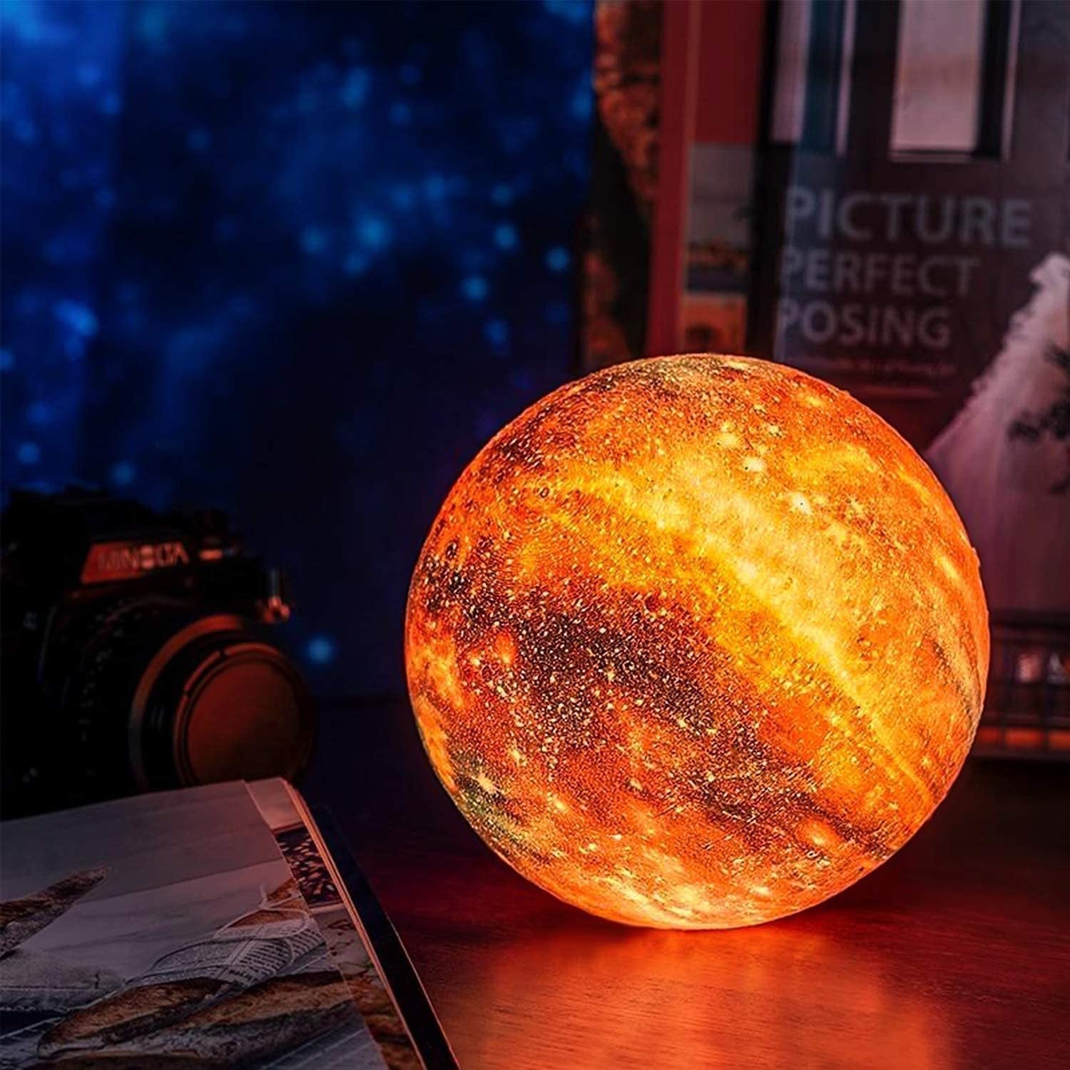 Night lamp with starry sky and touch control - Orion