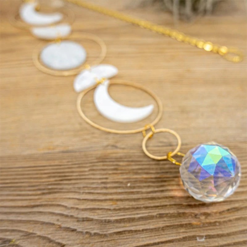 Moon Phase Nacre Sun Catcher