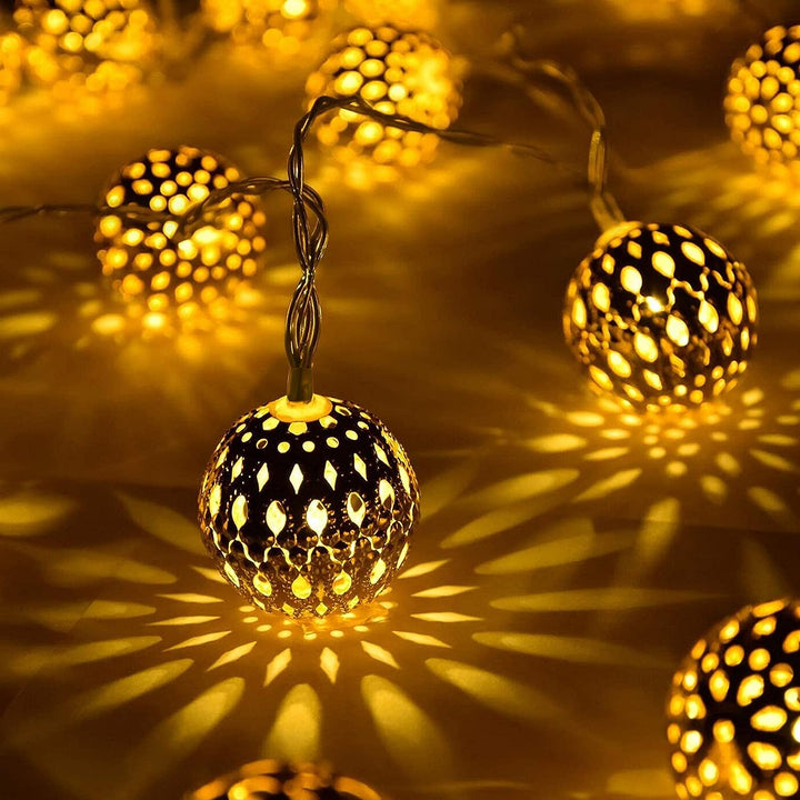 Moroccan Style Waterproof Solar Light Strings - SunGlow Strings