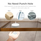Motion Touch Sensor LED Lights Wireless Light Penetrable Wood Aluminum Bar