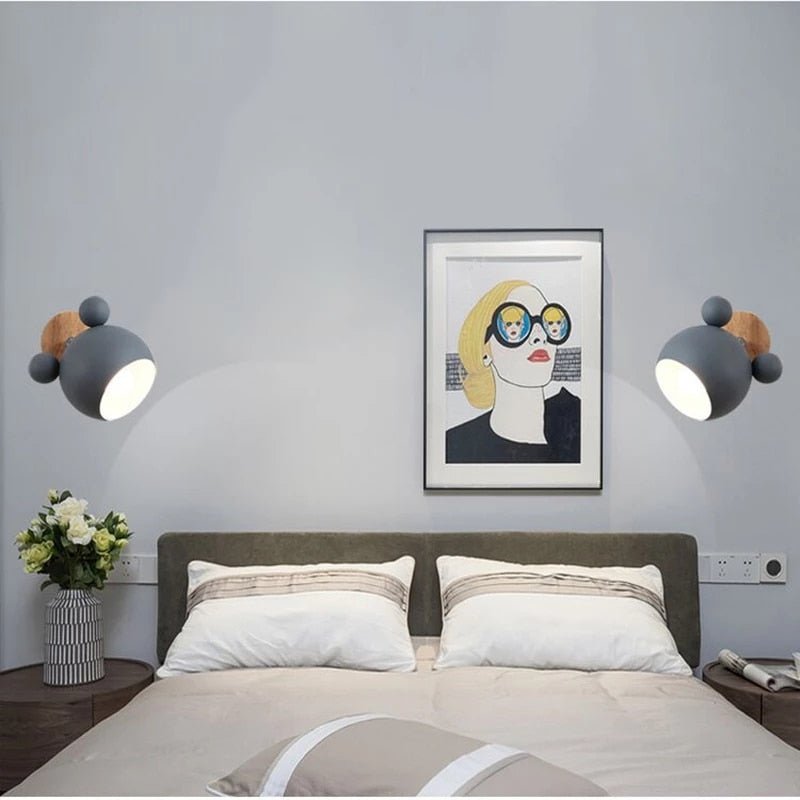 WhiskerGlow - LED Mouse Wall Lamp