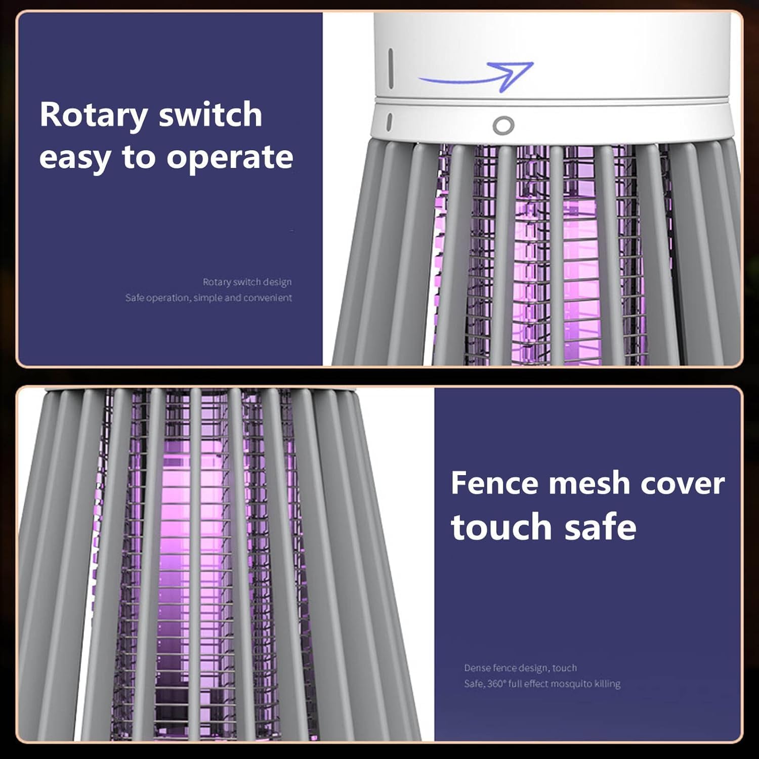 Mosquito & Bug Killer Lamp - 2 Pack, UV Light Insect Trap for Indoor & Outdoor Use, Effective Pest Control Solution