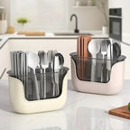 Multifunctional Cutlery Holder and Drain Storage Basket Utensils Rack