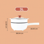 Multifunctional Electric Frying Pan with Steamer - CookEase