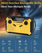 Multifunctional Emergency Radio with Charging Options - SafeSignal