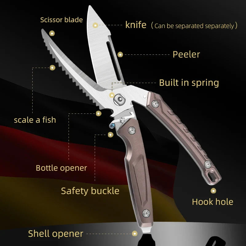 Multifunctional Heavy-Duty Kitchen Food Chicken Bone Cutting Scissors