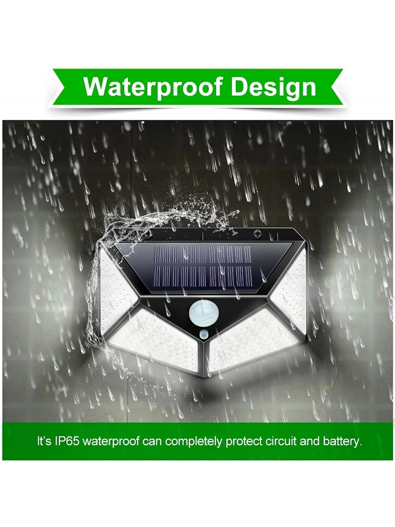 MULTIFUNCTIONAL SOLAR LAMP - WATERPROOF LED GARDEN LIGHTING WITH MOTION SENSOR