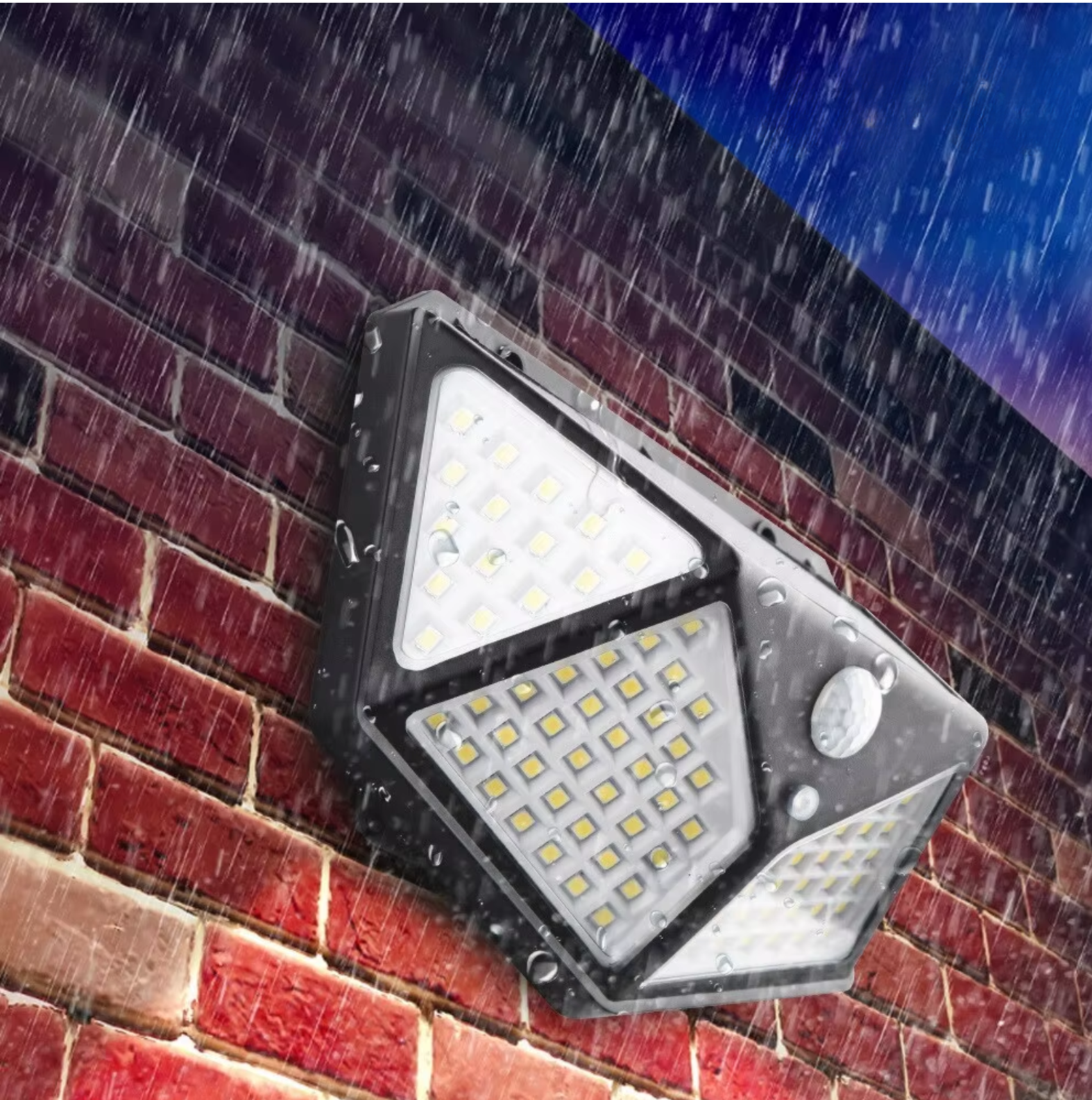 MULTIFUNCTIONAL SOLAR LAMP - WATERPROOF LED GARDEN LIGHTING WITH MOTION SENSOR