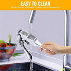 Multipurpose Handheld Stainless Steel Garlic Press Slicer Crusher