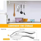Multipurpose Handheld Stainless Steel Garlic Press Slicer Crusher