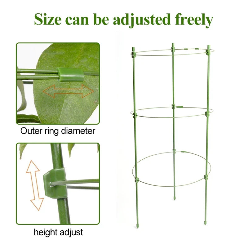 Climbing frame for plants – Sturdy support ring frame for climbing plants