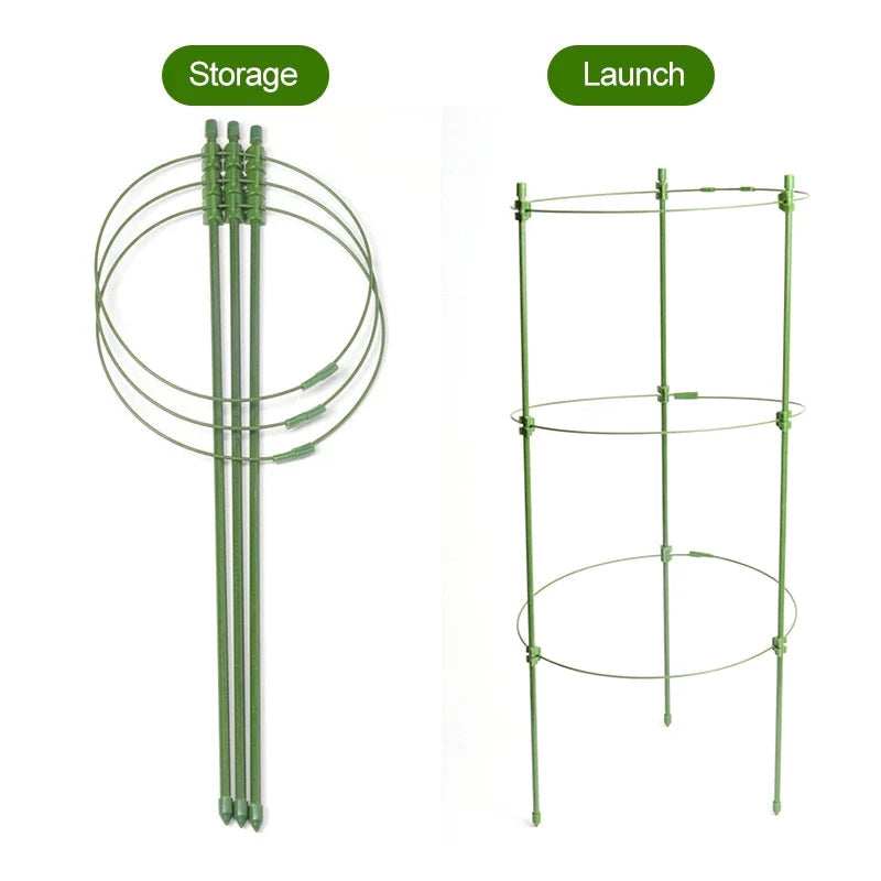 Climbing frame for plants – Sturdy support ring frame for climbing plants