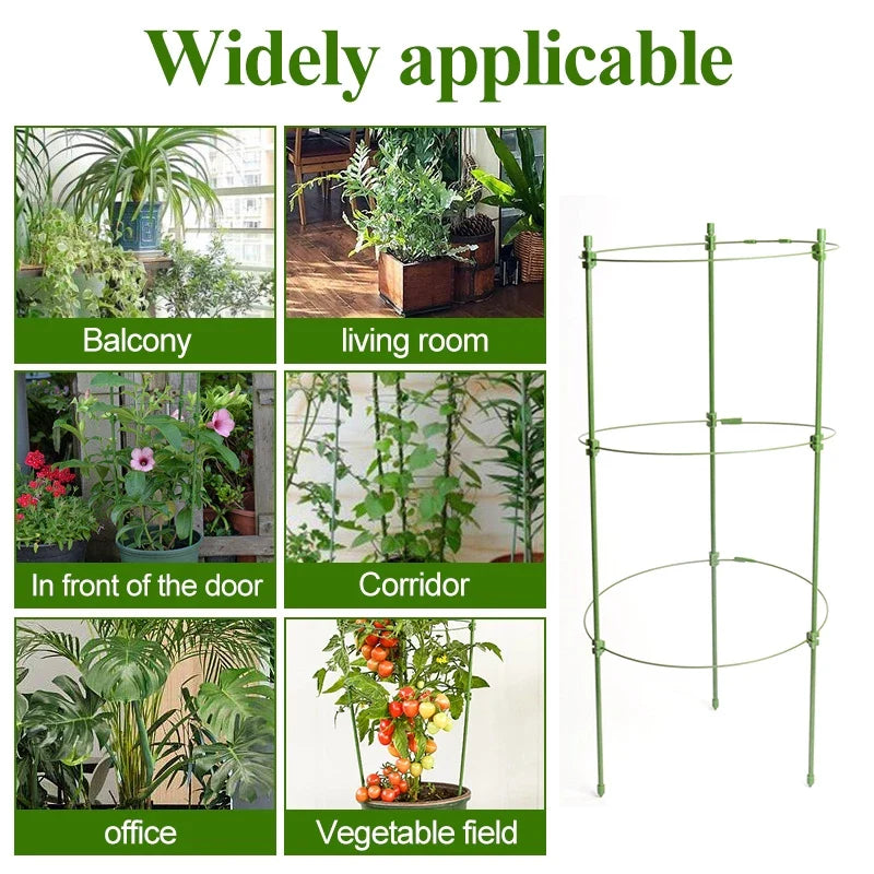 Climbing frame for plants – Sturdy support ring frame for climbing plants