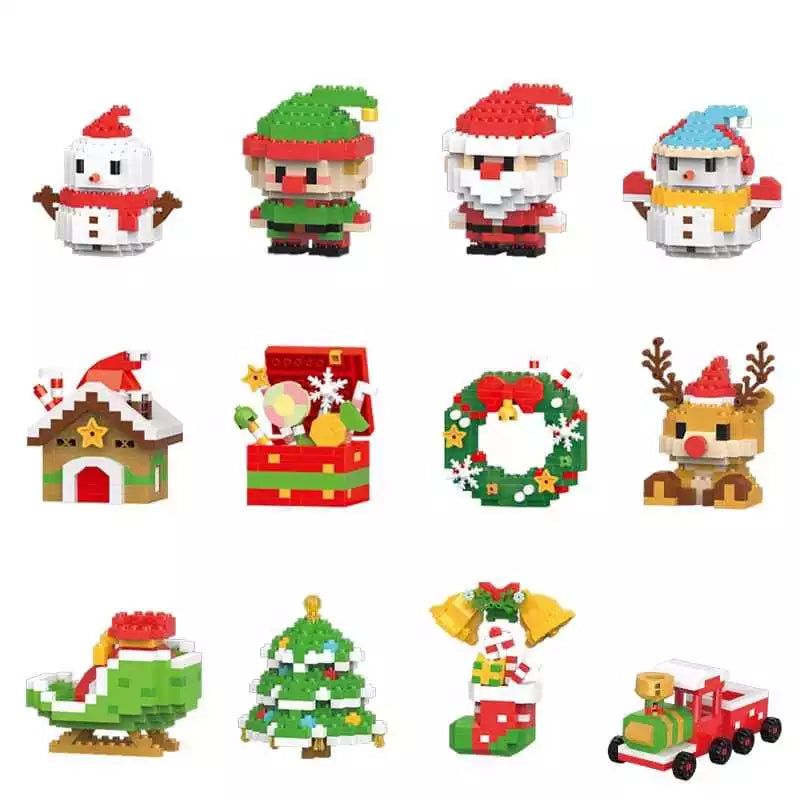 Creative Building Block Christmas Figures - Fun for the Whole Family
