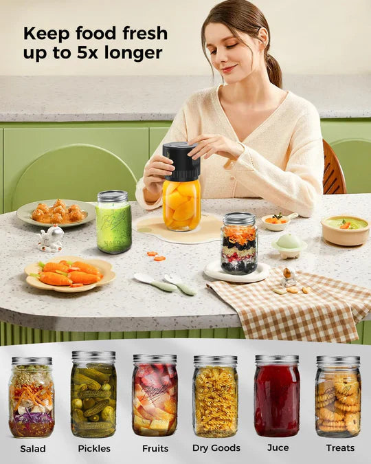 Electric Mason Jar Vacuum Sealer Kit