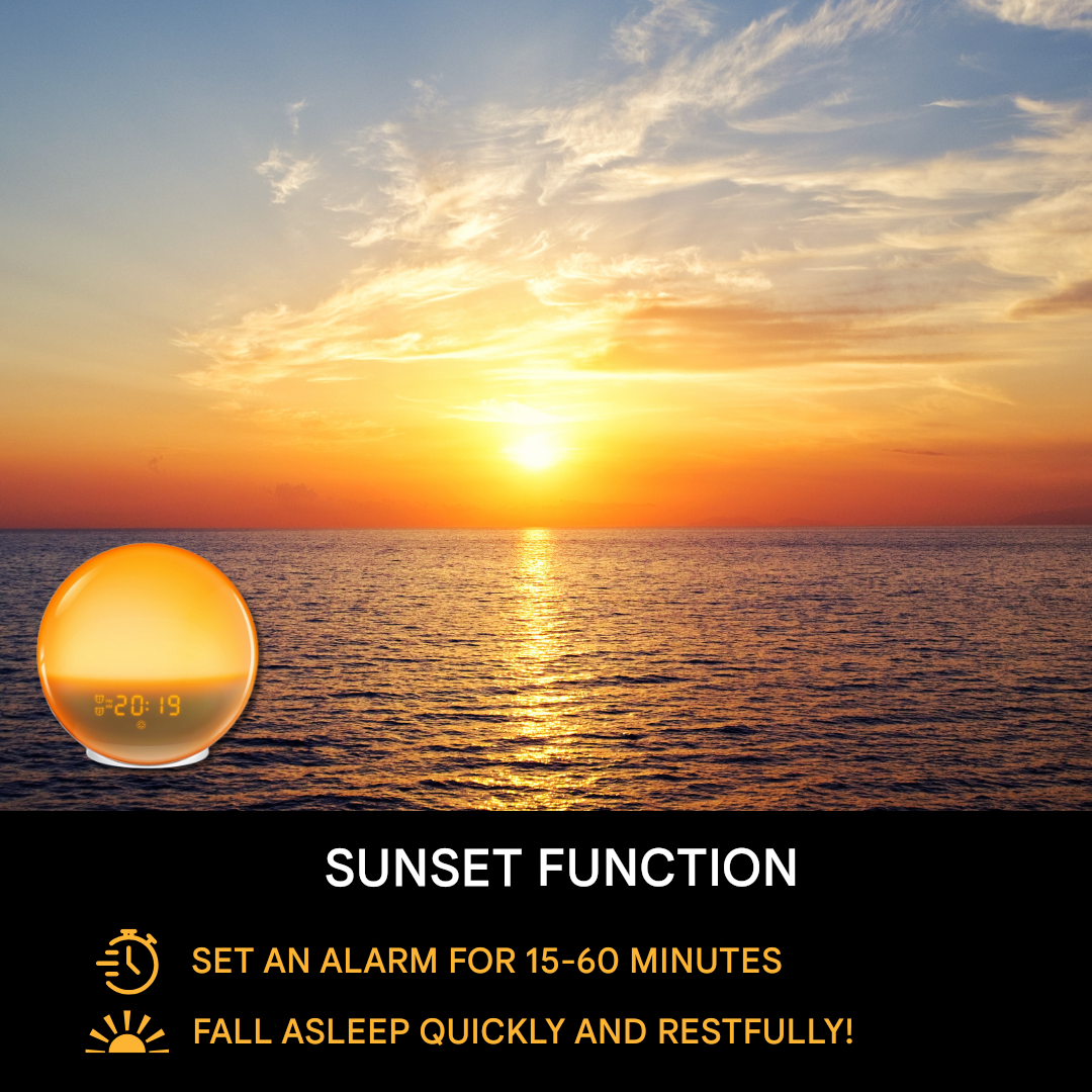 Natural Alarm Clock Radio with Wake-Up Light - GlowRise
