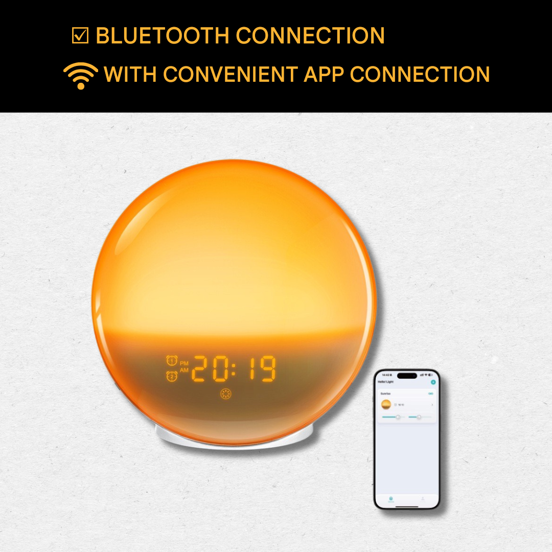 Natural Alarm Clock with Wake-up Light - GlowRise