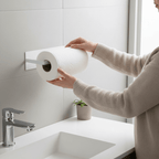 NeatHold – Space-Saving Mounted Paper Towel Holder with Durable Iron Design
