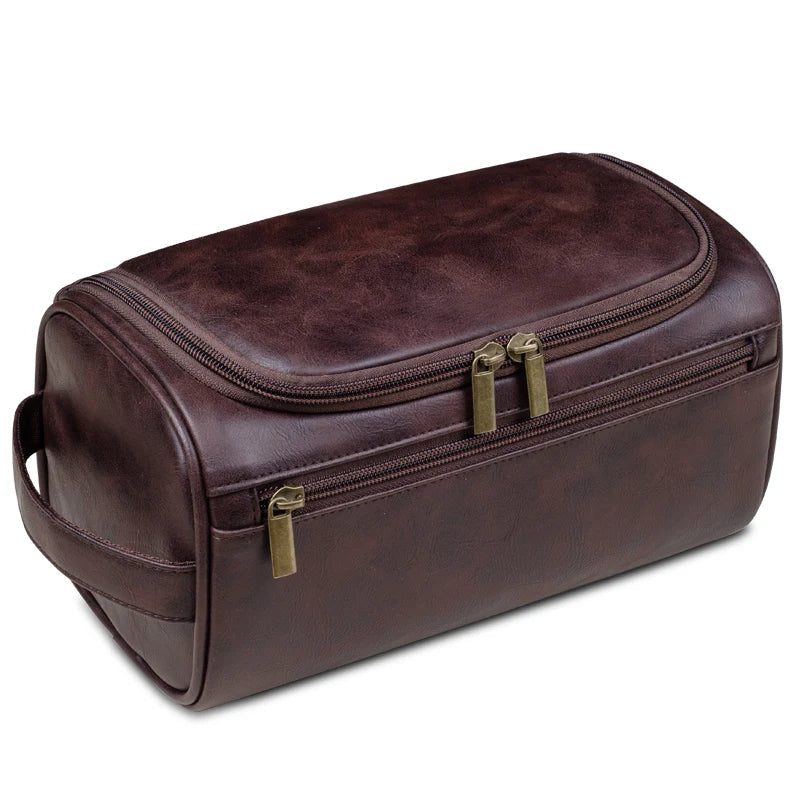 Premium Travel Toiletry Bag made of Leather