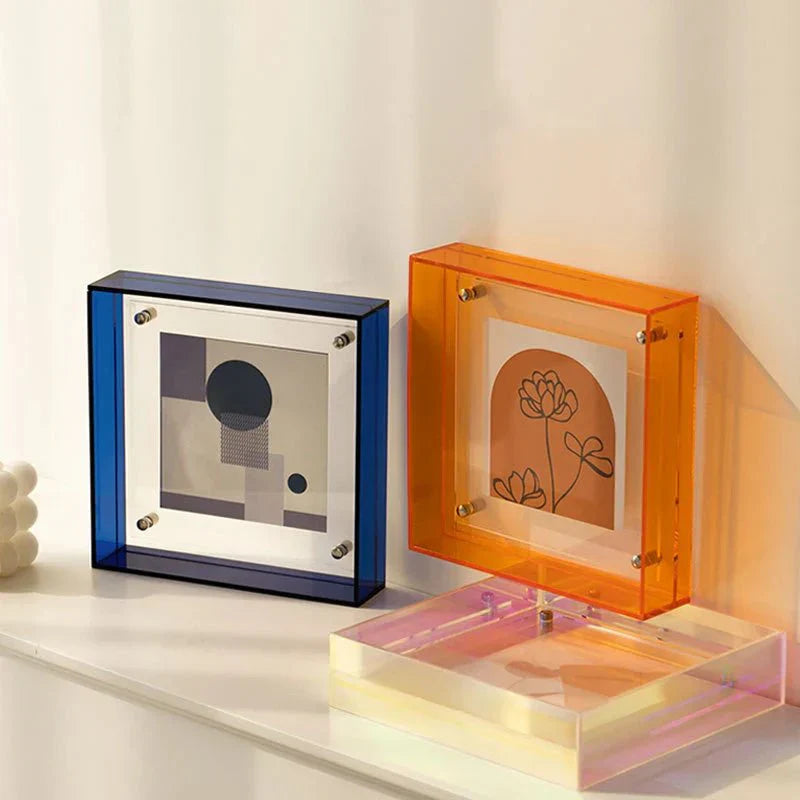 Neon Acrylic Floating Picture Frame