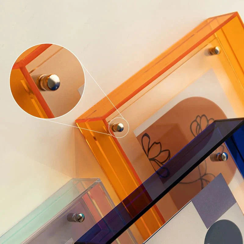 Neon Acrylic Floating Picture Frame