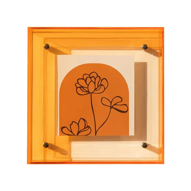 Neon Acrylic Floating Picture Frame