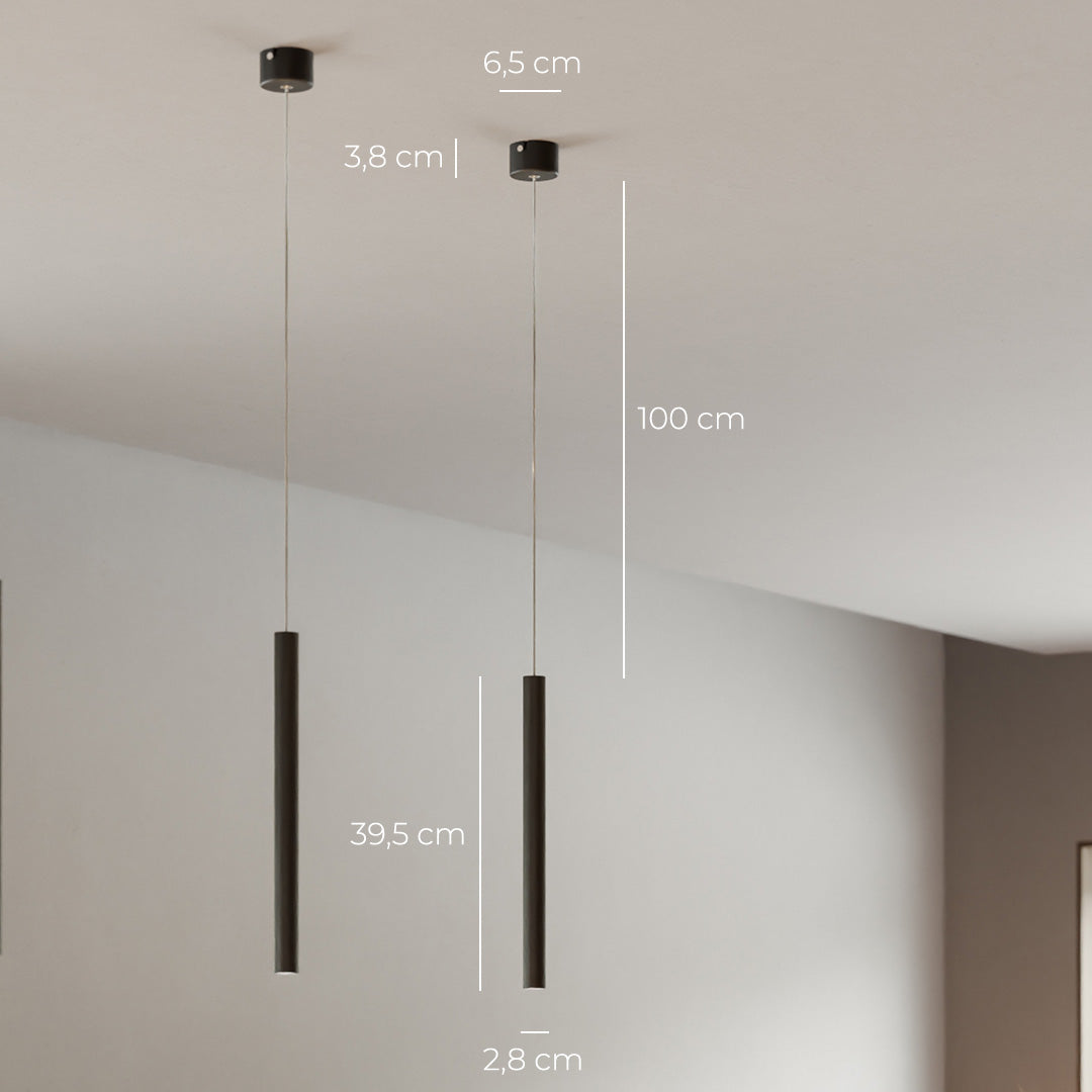 RayAura Minimalistic LED Pendant Light | Modern Design | Elegant Ceiling Lamp for Living Room & Office