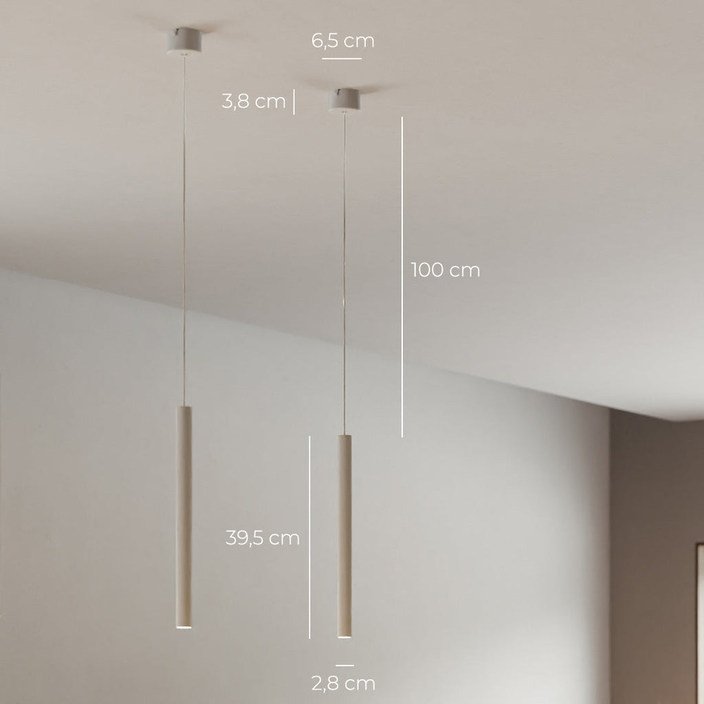 RayAura Minimalistic LED Pendant Light | Modern Design | Elegant Ceiling Lamp for Living Room & Office