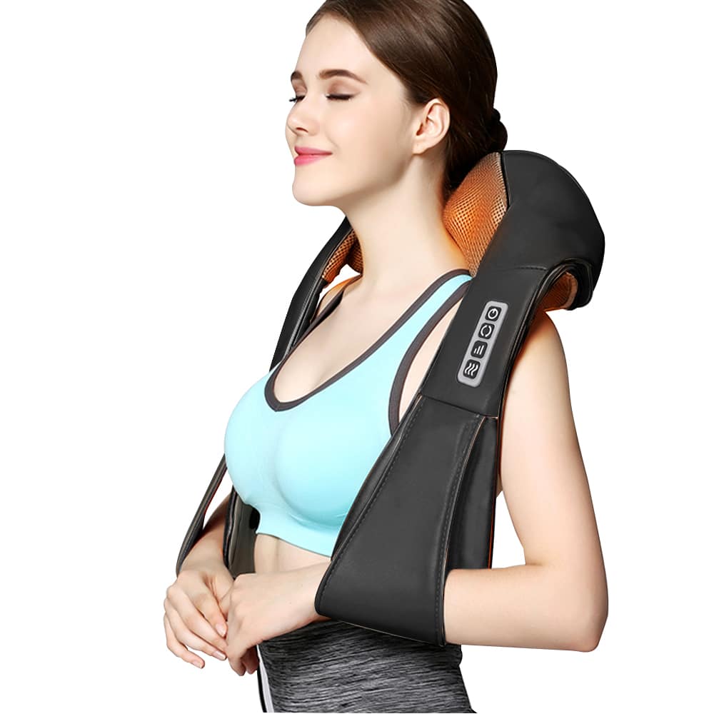 RelaxPro Massage Cushion – Shiatsu Heat Cushion for Neck, Shoulders, and Back