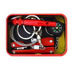 Portable SOS survival kit with 8 tools