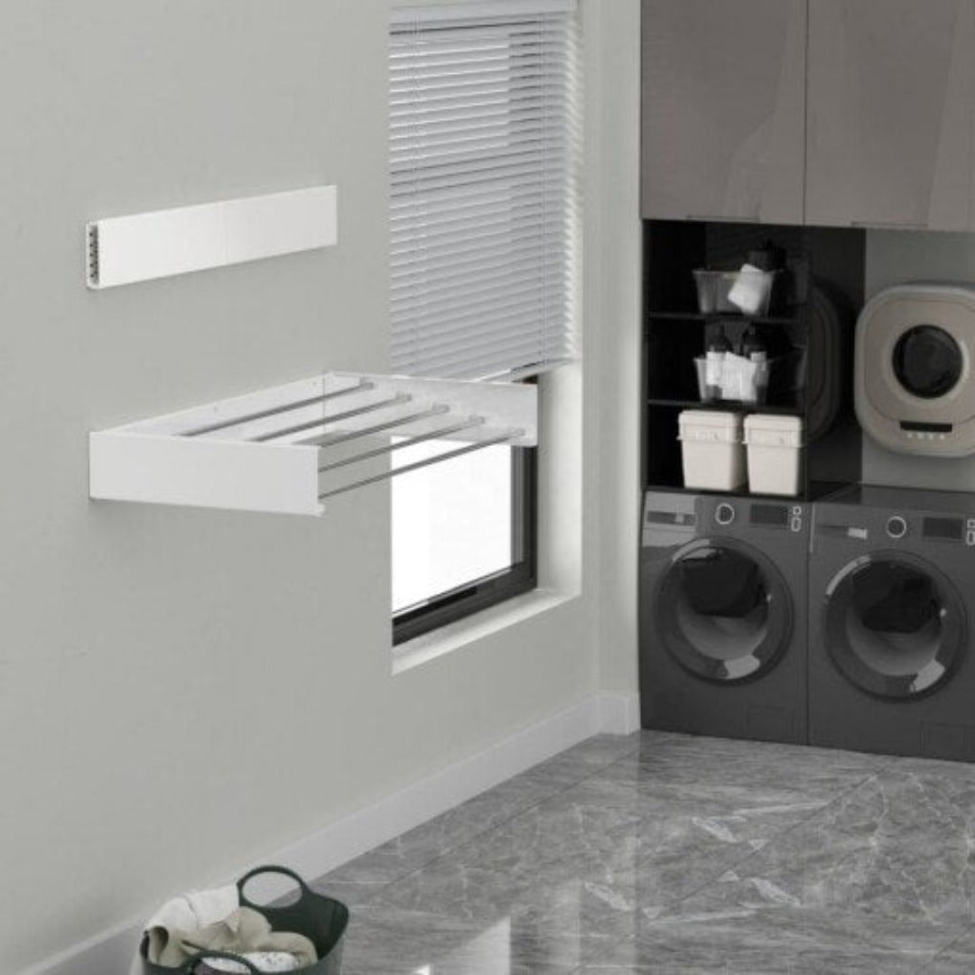 AetherDry™ | Foldable Wall-Mounted Drying Rack | Space-Saving Laundry Solution for Efficient Drying in Small Spaces