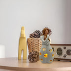 Embracing Mother Daughter Figure Flickering Candle Holder - LoveGlow