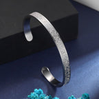 NOOR BANGLE – Adjustable Stainless Steel Bracelet with Ayatul Kursi Engraving