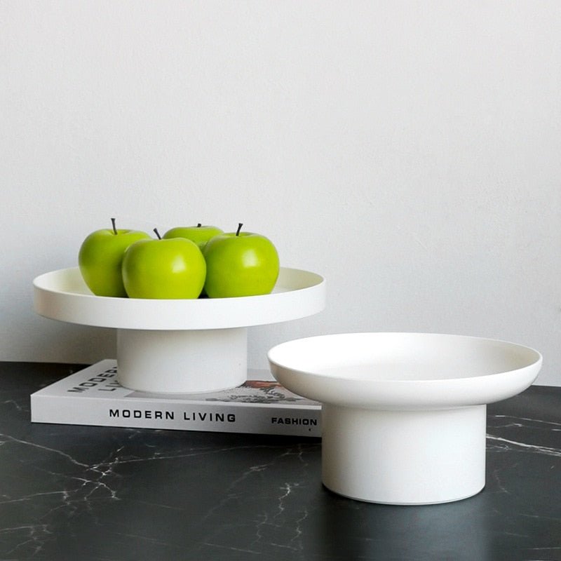 Nordic round storage tray made of acrylic