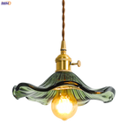NORDIC DESIGN LED HANGING LAMP | COLOURED GLASS & COPPER LIGHTING FOR BEDROOM, LIVING ROOM & BAR