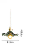 NORDIC DESIGN LED HANGING LAMP | COLOURED GLASS & COPPER LIGHTING FOR BEDROOM, LIVING ROOM & BAR