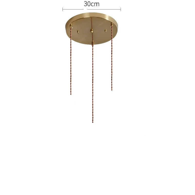 NORDIC DESIGN LED HANGING LAMP | COLOURED GLASS & COPPER LIGHTING FOR BEDROOM, LIVING ROOM & BAR