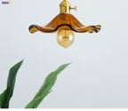 NORDIC DESIGN LED HANGING LAMP | COLOURED GLASS & COPPER LIGHTING FOR BEDROOM, LIVING ROOM & BAR