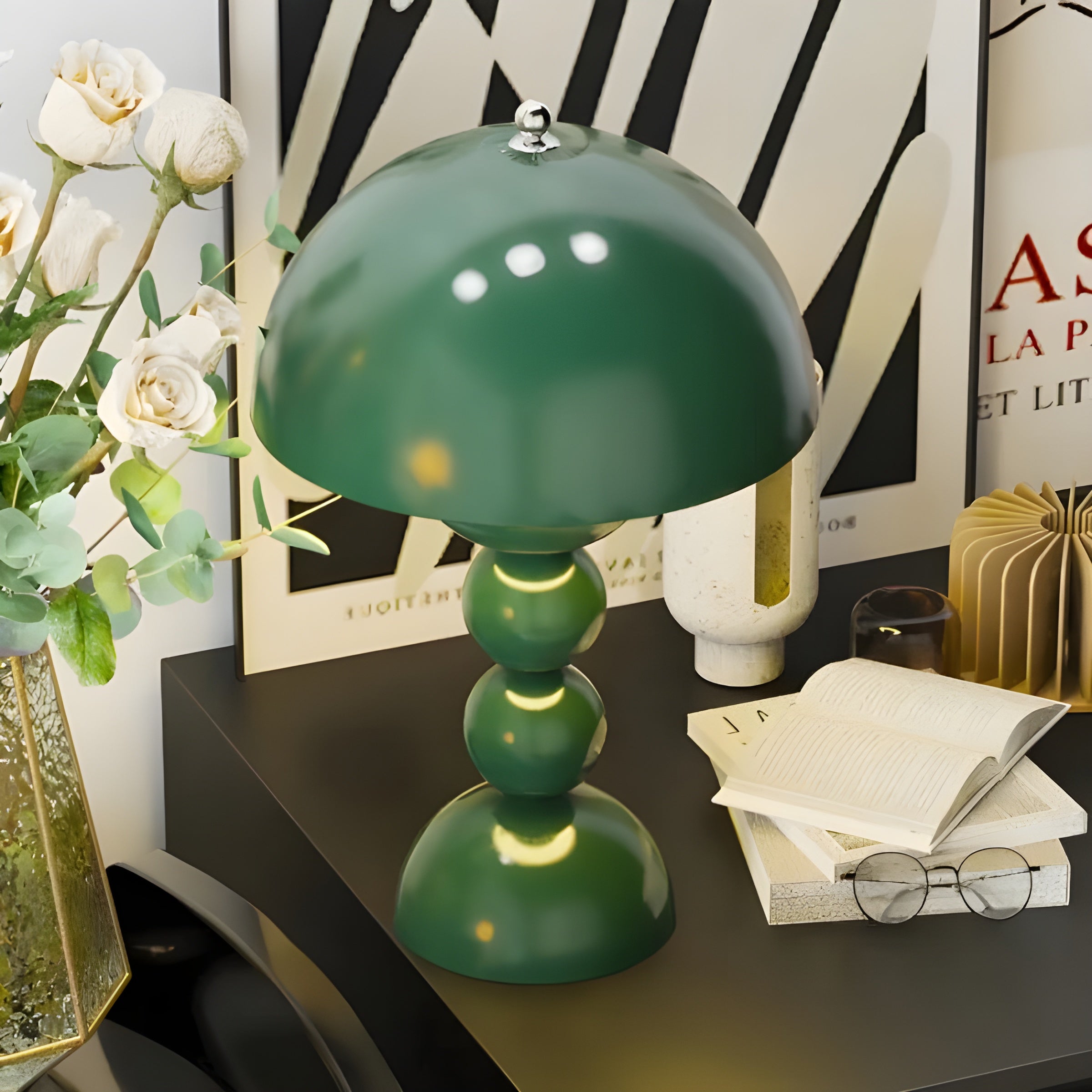 Norlumi Scandinavian LED Table Lamp | Dimmable | White ABS Housing | 0–5W | 36V DC | Flower-Inspired Design
