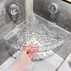 NordicGrip Wall Shelf – No-Drill, Suction Cup Mounted Organizer for Bathroom, Kitchen, and Office
