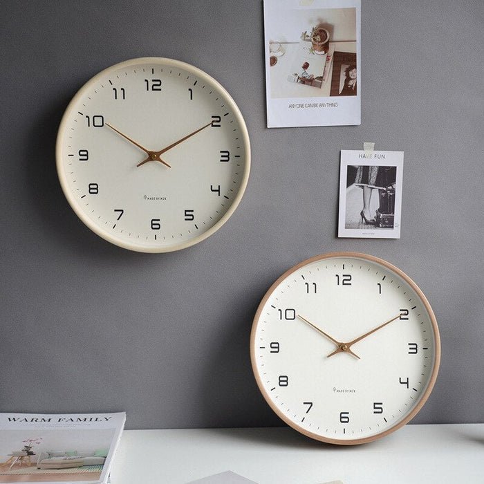 NordicTimber – Wooden Wall Clock with Silent Movement