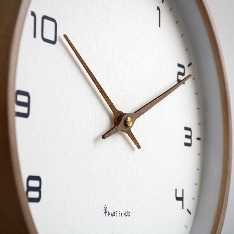 LUNDTIME – Silent Wooden Wall Clock with Scandinavian Design