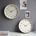 LUNDTIME – Silent Wooden Wall Clock with Scandinavian Design