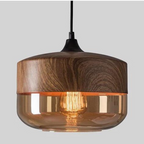 NordLuna Stylish Scandinavian Timber Ceiling Light
