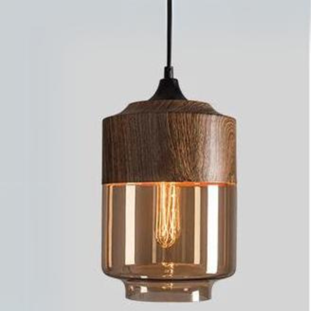 NordLuna Stylish Scandinavian Timber Ceiling Light