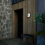Stylish Outdoor Sconce with Geometric Accent