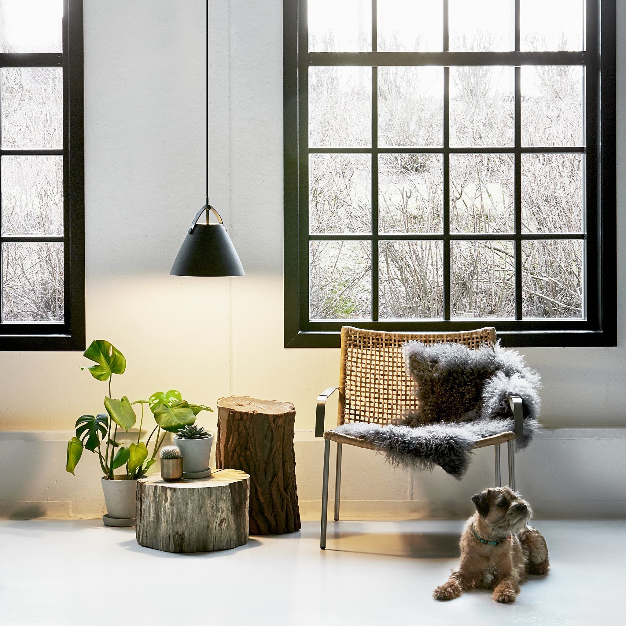Modern lighting in minimalist style