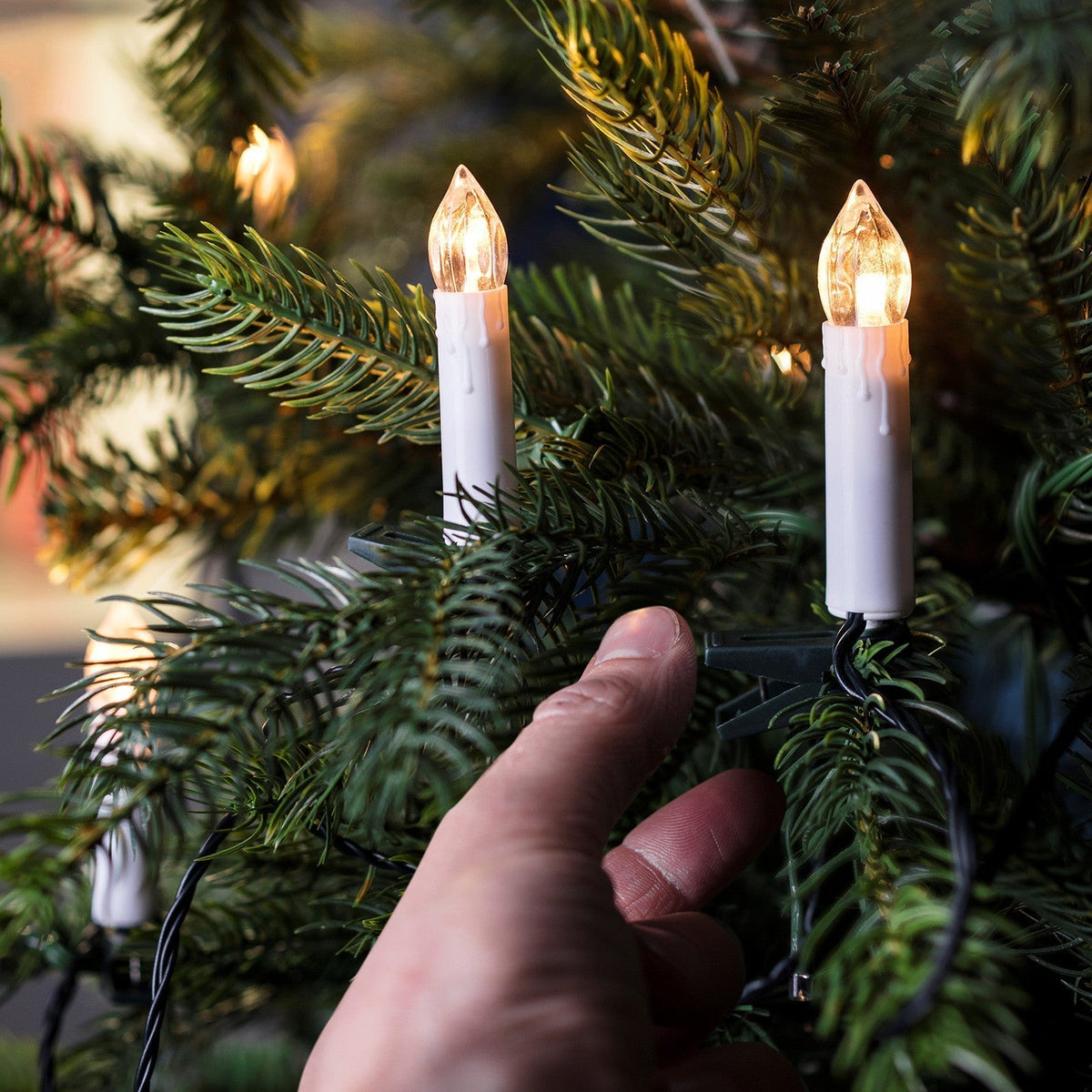 Christmas Decorations Warm White Candle Lights